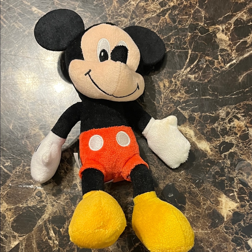 Disney Mickey Mouse Plush - Black, Red, Yellow